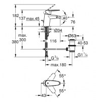 MONOMANDO BIDE EURODISC GROHE
